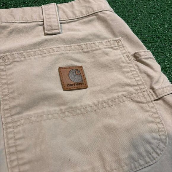 Carhartt Men's Tan and Cream Shorts - Picture 3 of 8